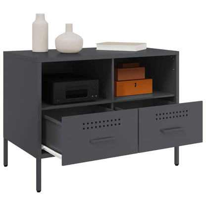 vidaXL TV Cabinets 2 pcs Anthracite 68x39x50.5 cm Steel