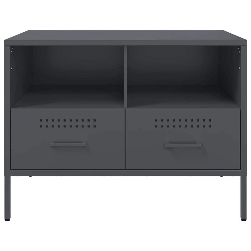vidaXL TV Cabinets 2 pcs Anthracite 68x39x50.5 cm Steel