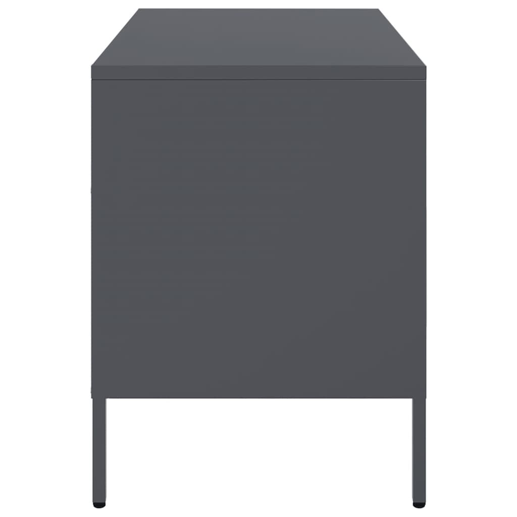 vidaXL TV Cabinets 2 pcs Anthracite 68x39x50.5 cm Steel