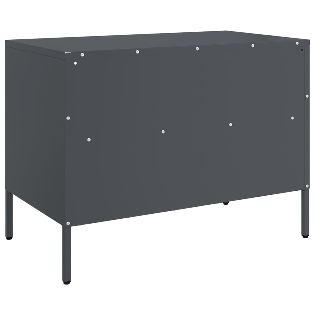 vidaXL TV Cabinets 2 pcs Anthracite 68x39x50.5 cm Steel