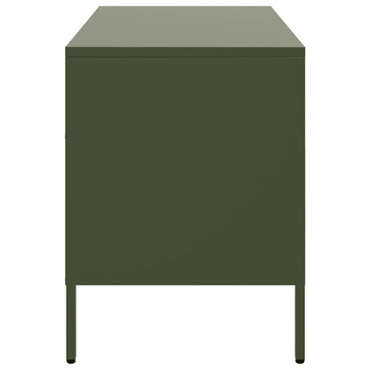 vidaXL TV Cabinet Olive Green 68x39x50.5 cm Steel