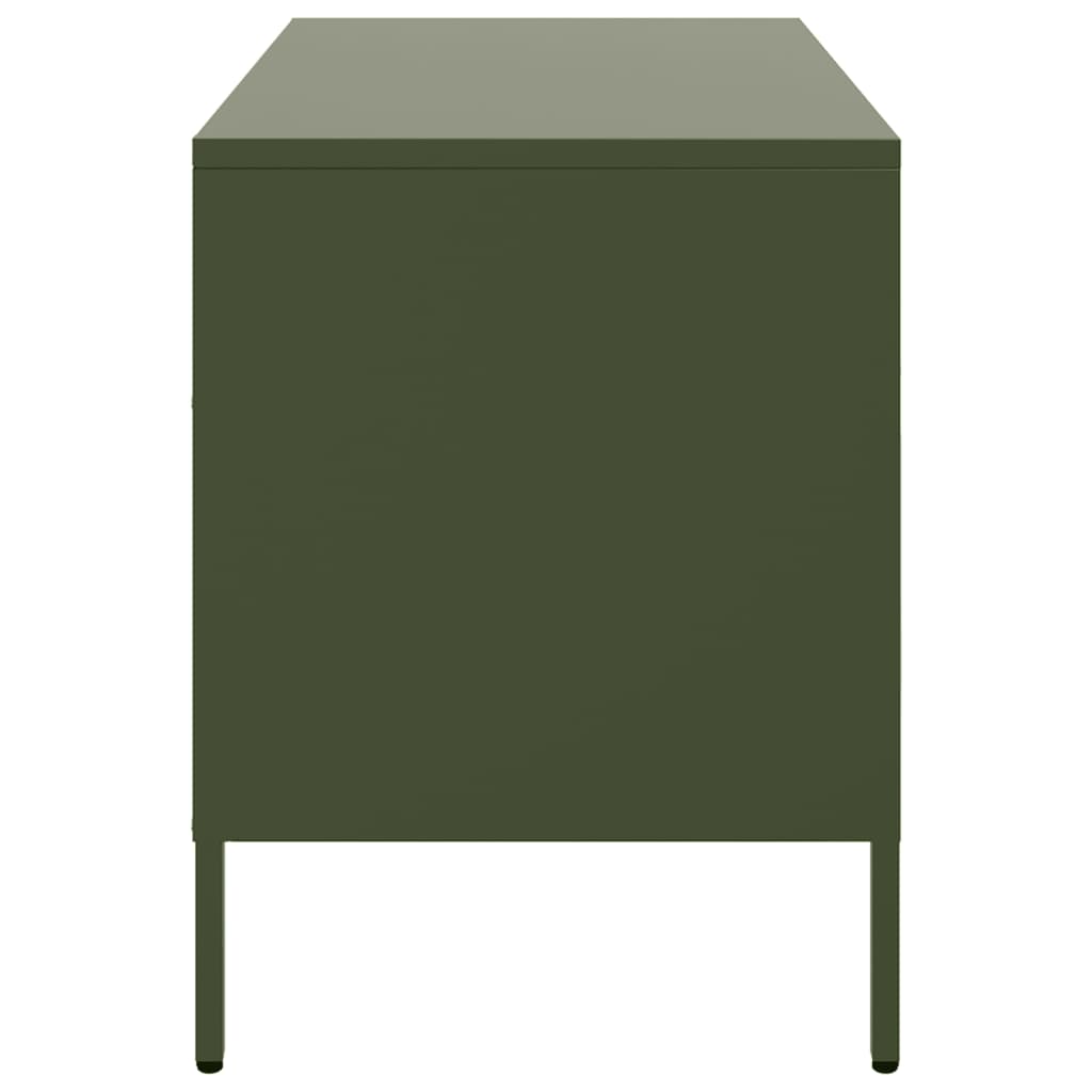 vidaXL TV Cabinet Olive Green 68x39x50,5 cm Steel
