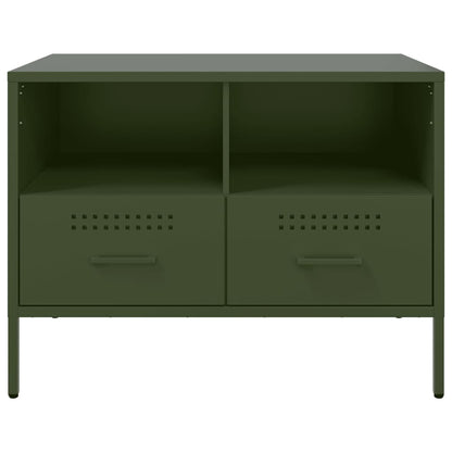 vidaXL TV Cabinets 2 pcs Olive Green 68x39x50.5 cm Steel