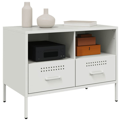 vidaXL TV Cabinet White 68x39x50.5 cm Steel