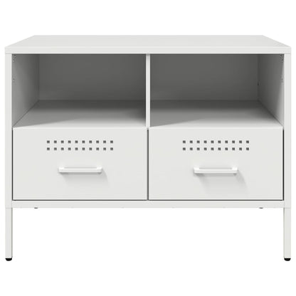 vidaXL TV Cabinet White 68x39x50.5 cm Steel