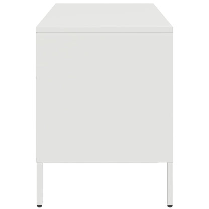 vidaXL TV Cabinet White 68x39x50.5 cm Steel