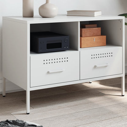 vidaXL TV Cabinet White 68x39x50,5 cm Steel