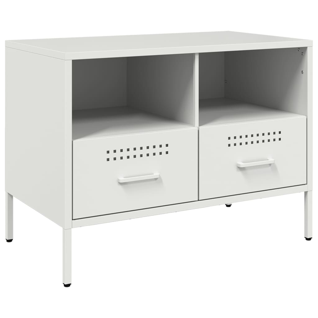 vidaXL TV Cabinets 2 pcs White 68x39x50.5 cm Steel