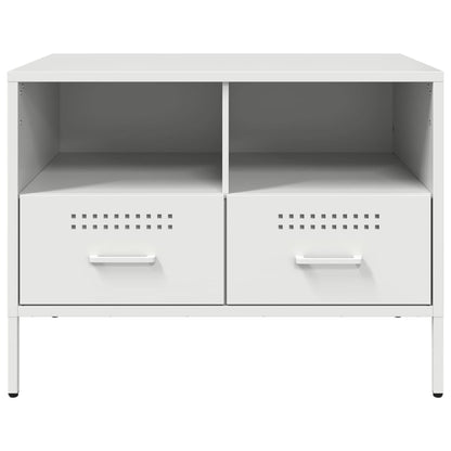 vidaXL TV Cabinets 2 pcs White 68x39x50.5 cm Steel