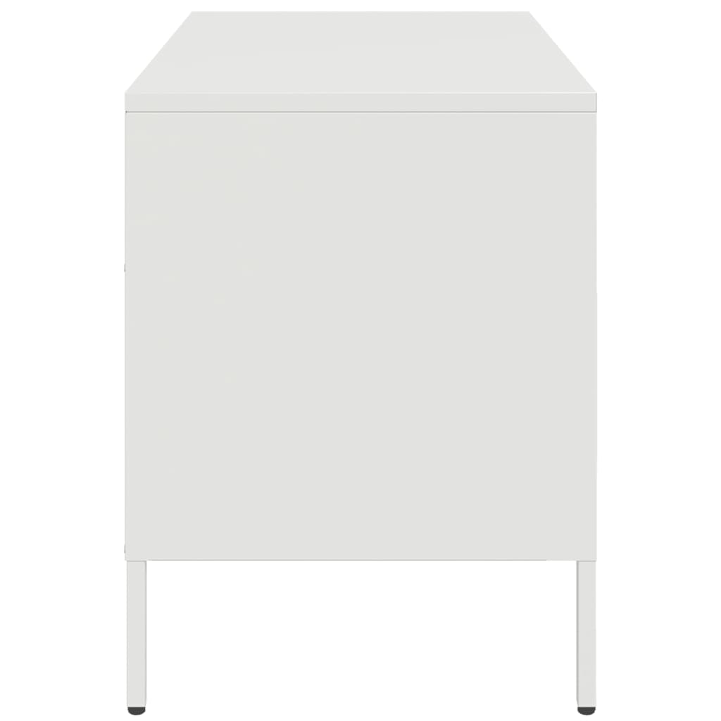 vidaXL TV Cabinets 2 pcs White 68x39x50.5 cm Steel