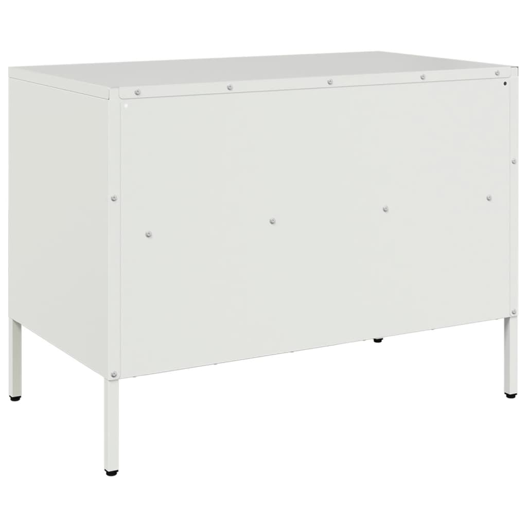 vidaXL TV Cabinets 2 pcs White 68x39x50.5 cm Steel