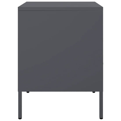 vidaXL Bedside Cabinets 2 pcs Anthracite 36x39x50.5 cm Steel