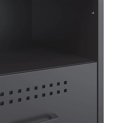vidaXL Bedside Cabinets 2 pcs Anthracite 36x39x50.5 cm Steel