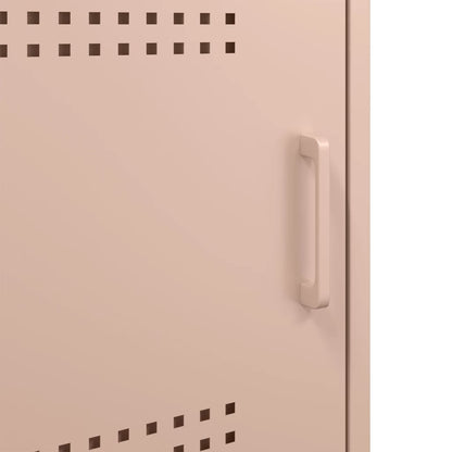 vidaXL Bedside Cabinets 2 pcs Pink 36x39x68 cm Steel