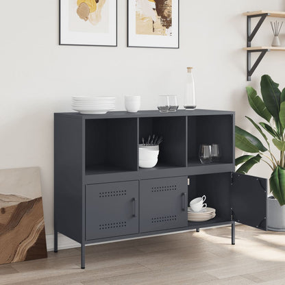 vidaXL Sideboard Anthracite 100.5x39x79 cm Steel
