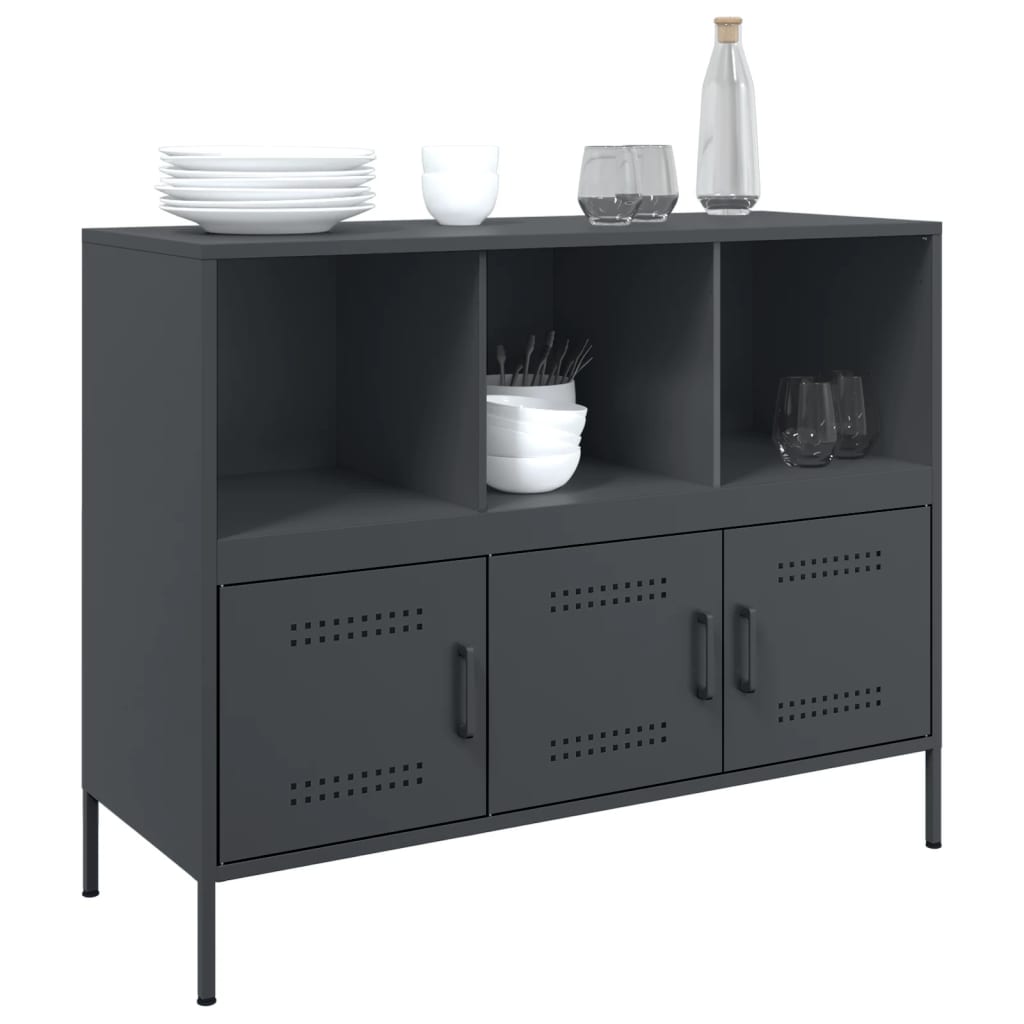 vidaXL Sideboard Anthracite 100.5x39x79 cm Steel