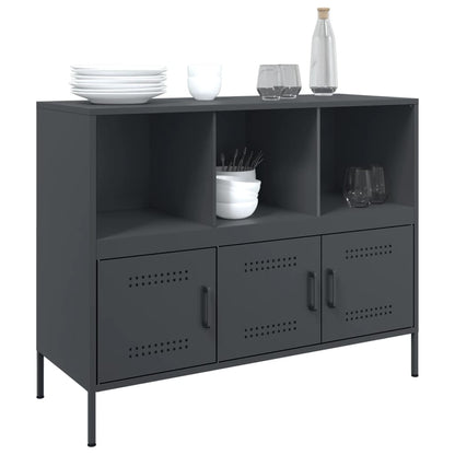 vidaXL Sideboard Anthracite 100.5x39x79 cm Steel