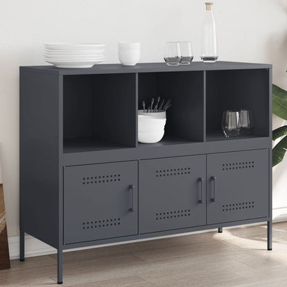 vidaXL Sideboard Anthracite 100.5x39x79 cm Steel