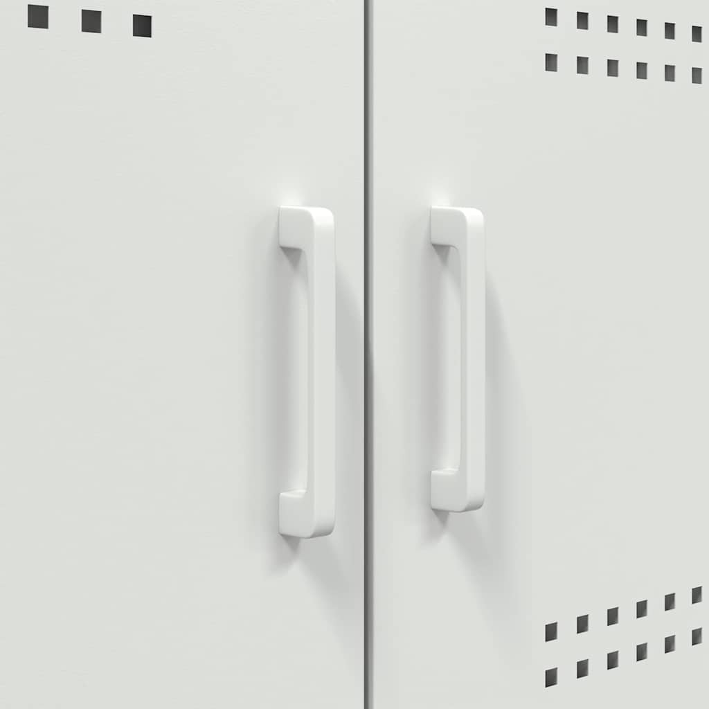 vidaXL Sideboard White 100,5x39x79 cm Steel