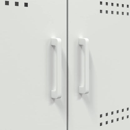 vidaXL Sideboard White 100,5x39x79 cm Steel