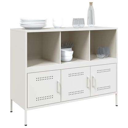 vidaXL Sideboard White 100.5x39x79 cm Steel