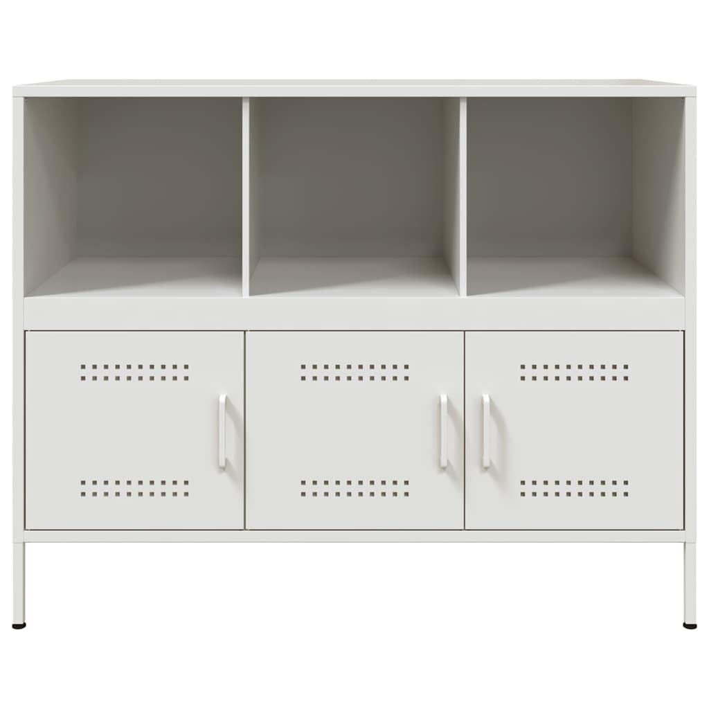 vidaXL Sideboard White 100,5x39x79 cm Steel