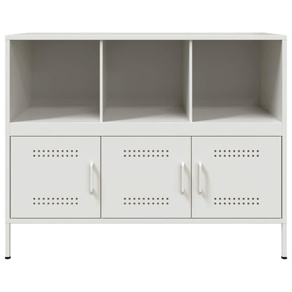 vidaXL Sideboard White 100,5x39x79 cm Steel
