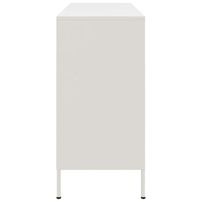 vidaXL Sideboard White 100.5x39x79 cm Steel