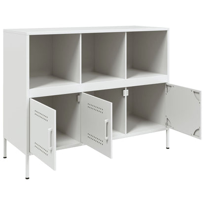 vidaXL Sideboard White 100.5x39x79 cm Steel