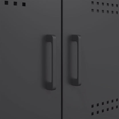 vidaXL Sideboard Black 100,5x39x79 cm Steel