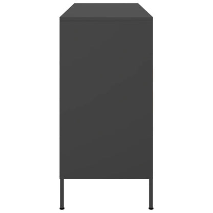 vidaXL Sideboard Black 100.5x39x79 cm Steel