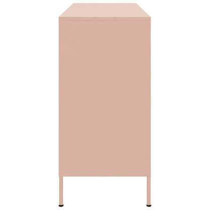 vidaXL Sideboard Pink 100.5x39x79 cm Steel