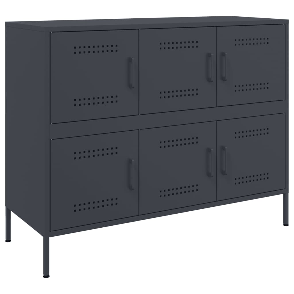vidaXL Sideboard Anthracite 100,5x39x79 cm Steel