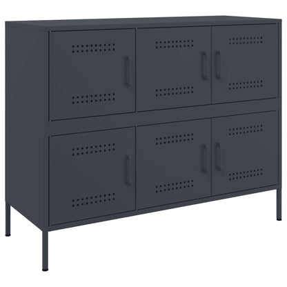vidaXL Sideboard Anthracite 100,5x39x79 cm Steel