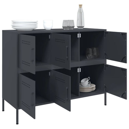 vidaXL Sideboard Anthracite 100,5x39x79 cm Steel