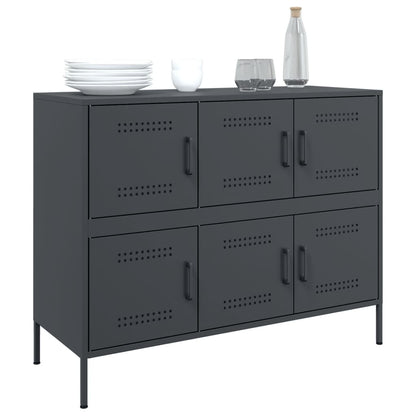vidaXL Sideboard Anthracite 100.5x39x79 cm Steel