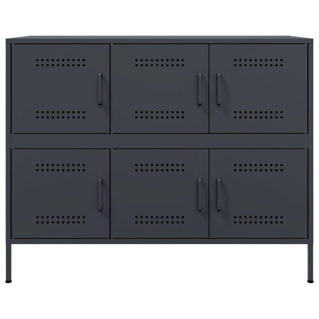 vidaXL Sideboard Anthracite 100.5x39x79 cm Steel