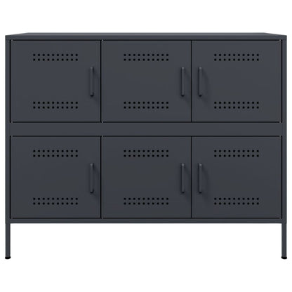 vidaXL Sideboard Anthracite 100.5x39x79 cm Steel