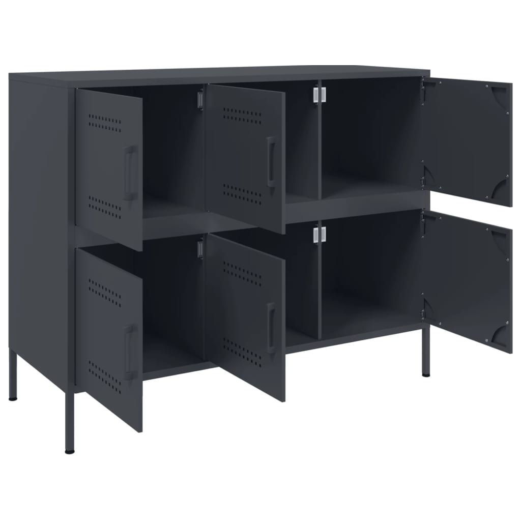 vidaXL Sideboard Anthracite 100,5x39x79 cm Steel