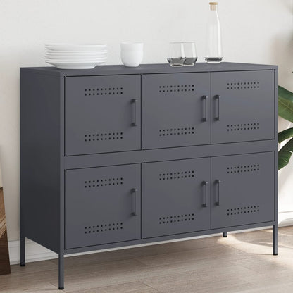 vidaXL Sideboard Anthracite 100,5x39x79 cm Steel