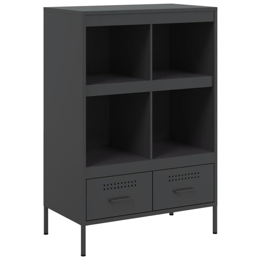 vidaXL Highboard Black 68x39x101,5 cm Steel