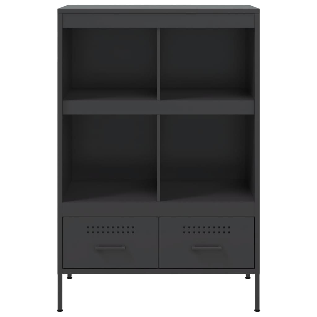vidaXL Highboard Black 68x39x101,5 cm Steel