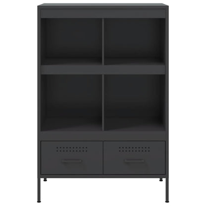 vidaXL Highboard Black 68x39x101,5 cm Steel
