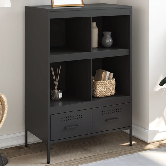 vidaXL Highboard Black 68x39x101,5 cm Steel