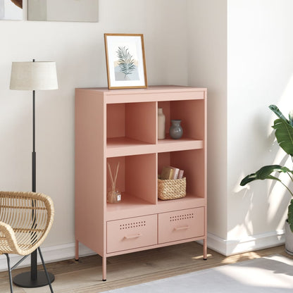 vidaXL Highboard Pink 68x39x101,5 cm Steel