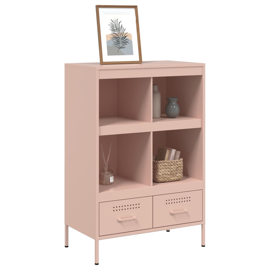 vidaXL Highboard Pink 68x39x101,5 cm Steel
