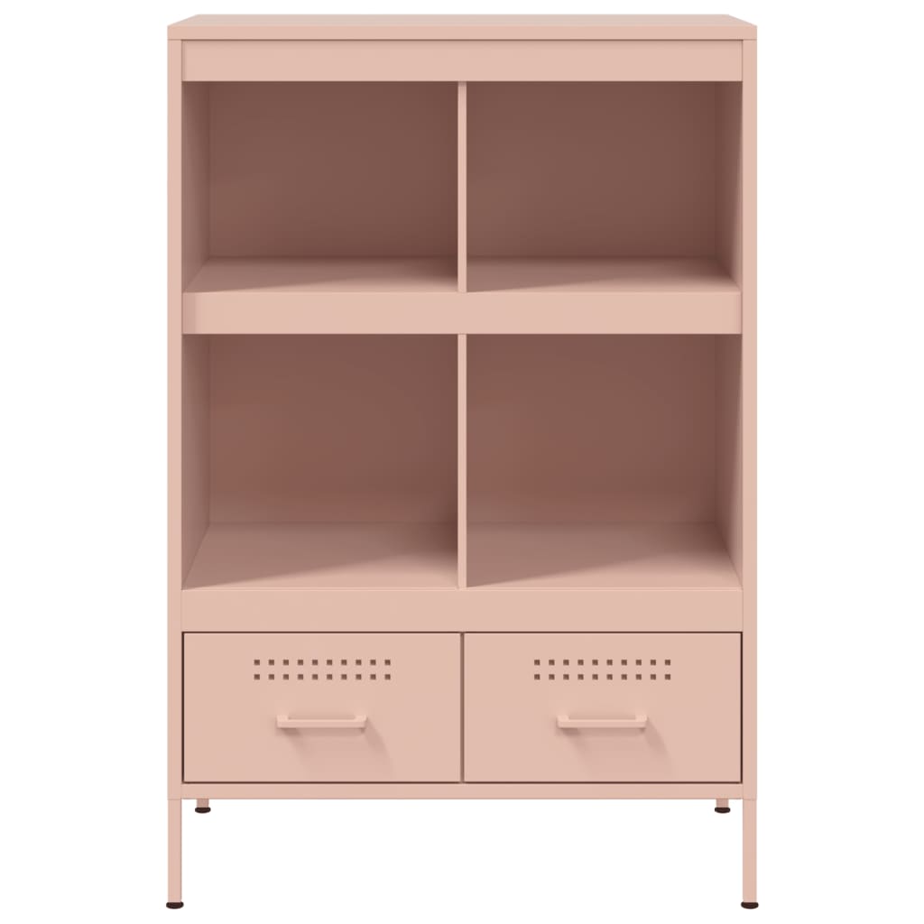 vidaXL Highboard Pink 68x39x101,5 cm Steel