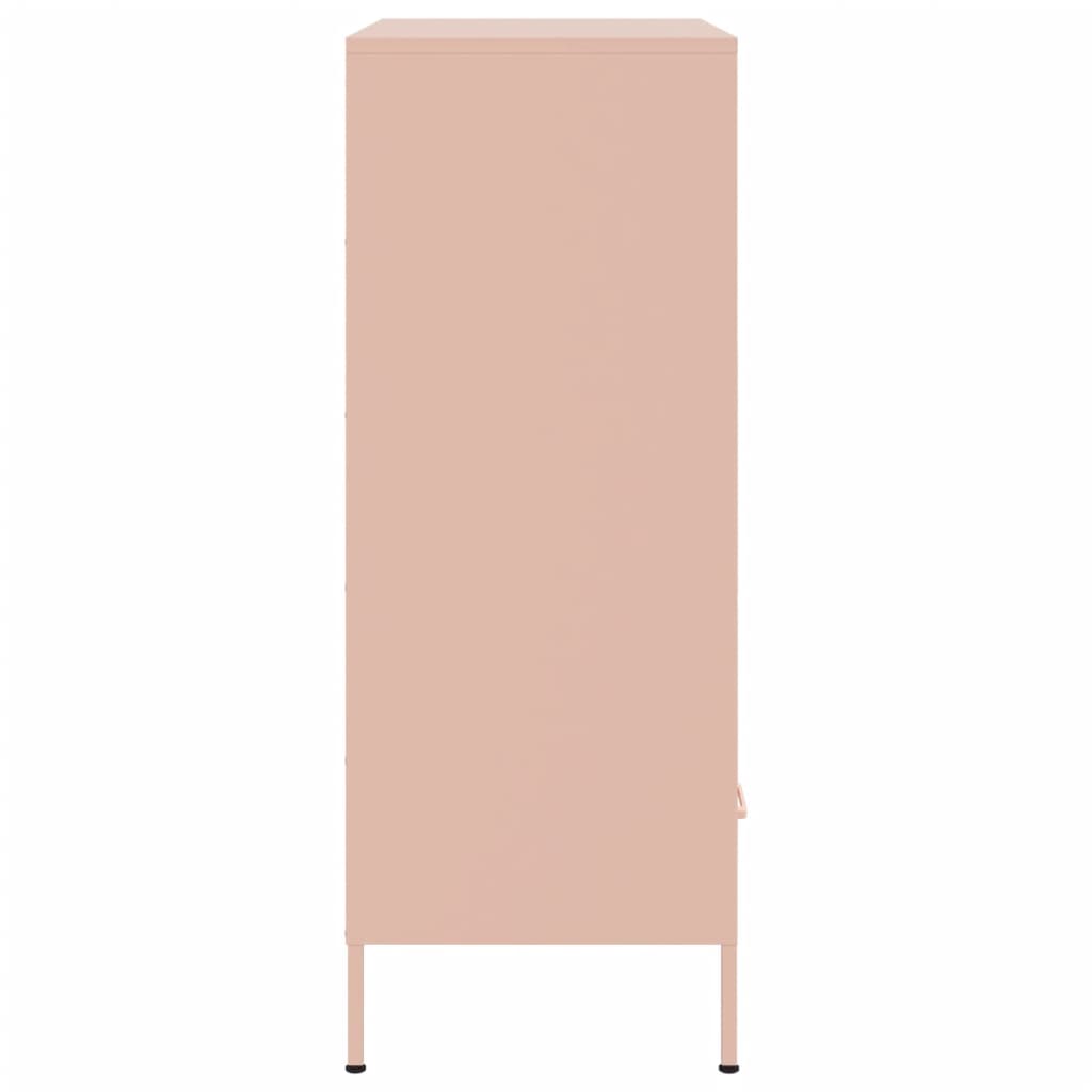 vidaXL Highboard Pink 68x39x101,5 cm Steel