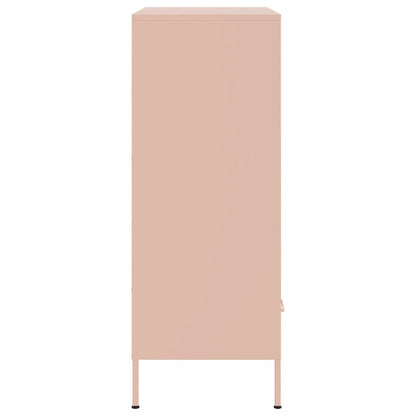 vidaXL Highboard Pink 68x39x101,5 cm Steel