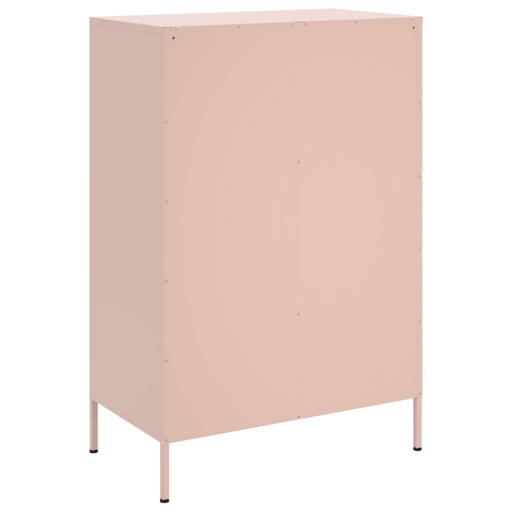vidaXL Highboard Pink 68x39x101,5 cm Steel